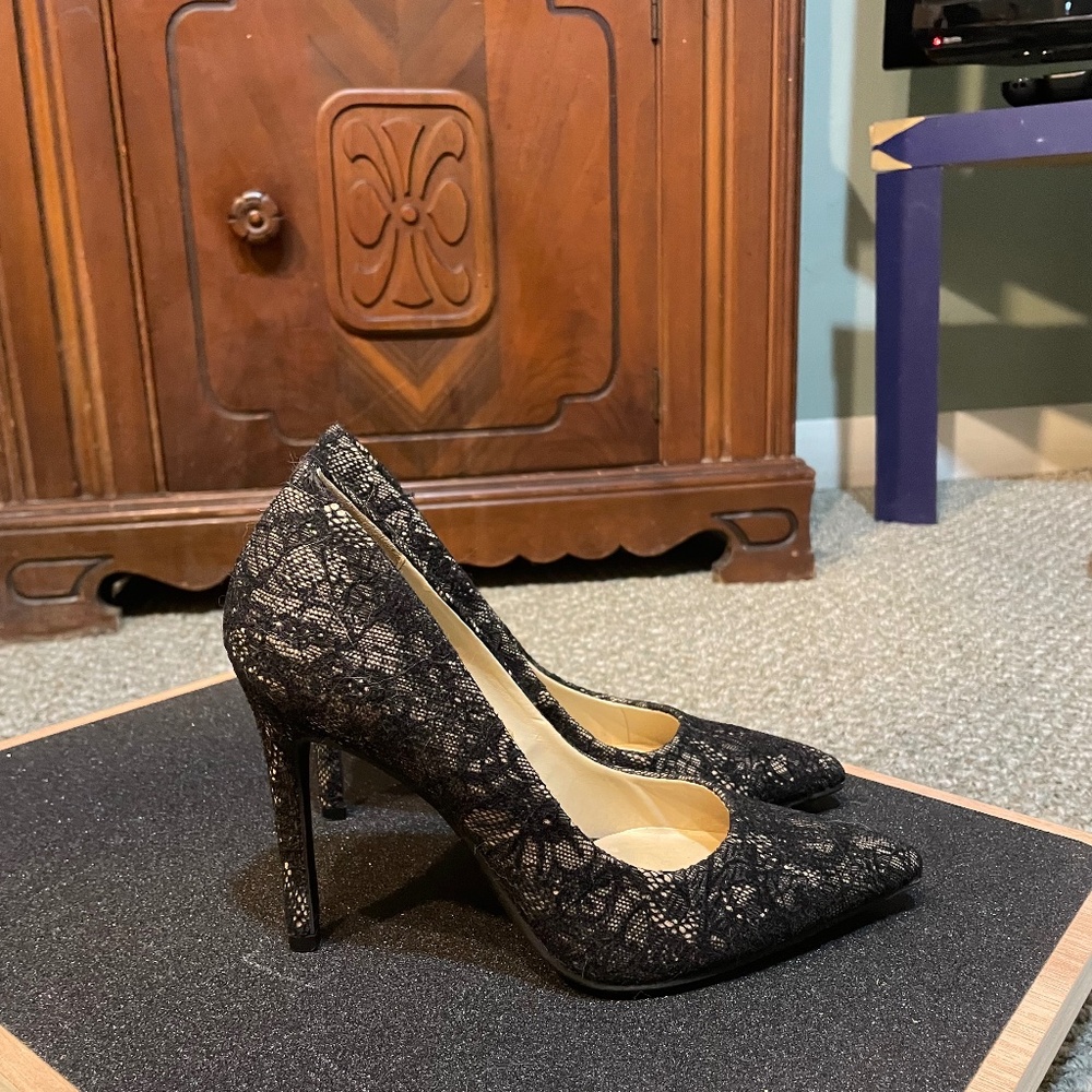 Sam &  Libby black lace stiletto